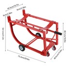55 Gal Red Drum Cradle Movable Drum Cradle Drum Stand Drum Cradle With Wheels