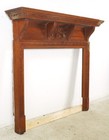 Early 20th Century Victorian Wooden Fireplace Mantel