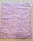 Vintage Handmade Small Quilt Blanket Crib Pram Baby Bear Print Cotton 26 X 33