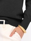 Womens V Neck Long Sleeve Sweater Soft Knit Casual Loose Fit Pullover Tops
