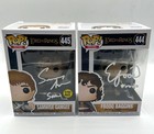 Elijah Wood   Sean Astin Signed Frodo   Sam Lord Of The Rings Funko Combo - Coa