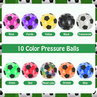 20 Pack Mini Stress Balls Set Fidget Toys For Adults  Colorful Soccer Squishy Sq