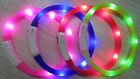 Dotted Led Rechargeable Light-up Flash Glow Collar Dog Pet Micro Usb Adjustable