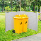 47 w X 46 h White Vinyl Privacy Fence Screen Kit To Enclose Trash Bins 2-panels