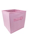 Pink 10  6 Pcs Fabric Storage Bins Box Organizer Cube Basket Container