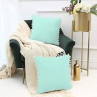 2pack Teal Green Decorative Throw Pillow Covers 20 x20  For Safa Couch Room Deco