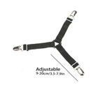 4pcs Triangle Bed Sheet Mattress Holder Fastener Grippers Clips Suspender Straps