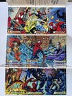 Spider-man Venom Kraven Marvel Masterprints 1994 Uncut 3 Card Promo Sheets 
