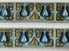 9 Alfred Meakin -  Antique Art Nouveau Majolica Border Tile C1900
