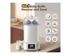 8-in-1 Baby Bottle Sterilizer   Dryer  High-temp Steam  Bpa Free  White