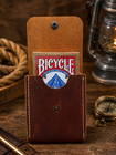 Leather Playing Card Case  Poker Card Holder  Playing Card Travel Case