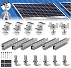 Solar Panel Roof Mount Brackets Kit Universal For 1-4pack Solar Panels Mounting