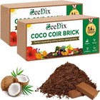 2 Pcs Coco Coir Brick For Plants- 100  Organic Coconut Coir For Garden Soil     