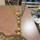 Vtg          1940s Brass   Green Marble Balance Scale See Photos