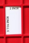 Inserts Of  riker  Style Display Case - 12 x16  Red  20 Pockets - Package Of 2