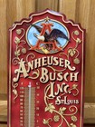 Anheuser Busch Budweiser Beer Thermometer Sign St Louis Vintage Style Wall Decor