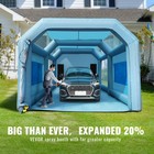 Inflatable Spray Booth Car Paint Tent 23x13x8 5ft Filter System With 2 Blowers