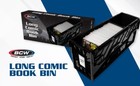 1 Case  5  Bcw Black Long Comic Book Box Bins - Heavy Duty Acid Free Plastic