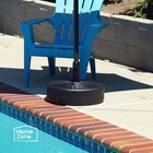Home Zone Living 40lb Round Fillable Patio Umbrella Base Stand  18-inch Diameter