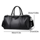 New Men Leather Duffel Travel Bag Carry On Gym Waterproof Leather Handbag