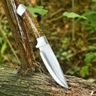 Handmade D2 Custom Brown Pine Cone Hunting Skinner Camping Sport Edc Knife