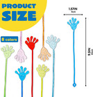 48pcs Glitter Sticky Hands Party Favors Bulk Kids Classroom Carnival Toys