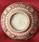 Antique Ming Dynasty  1368-1644  Red Green Calligraphy Porcelain Bowl Rare Find