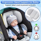 Baby Car Seat Head Support Thickened Infant Car Seat Insert With Natural Spon   