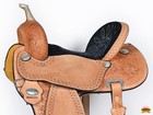 Hilason Western Horse Barrel Racing Saddle Trail American Leather   Western