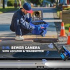 9in Self-leveling Sewer Camera 300ft Pipe Inspection Camera W 512hz Locator 32gb