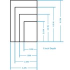 Square Pastry Mold  Cookie Biscuit Cutter  1 Inch Deep  Silver