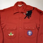46 Woolrich For Bsa Boy Scouts Official Jacket Wool Patches Pin Vintage 70s