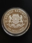 2013 Somalia African Wildlife Elephant  Bu 1 Oz  999 Silver Coin Somali Republic