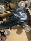 Vintage Chicago Roller Skates Size 9  Wood Cleveland Wheels Case