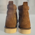 Brand New Qlty Safety Toe - Steel Toe Brown Leather Work Boot Men   s Size 14 Wide