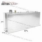 Aluminum 45 Gallon Rectangular Upright Liquid Transfer Tank 57  X 9 5  X 20 