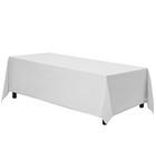  Rectangle Tablecloth - 90 X 156 Inch Table 156  X 90   rectangular  White