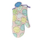 Purple Easter Egg Oven Mitt Kitchen Mitten Hot Pad Pot Holder Potholder Decor