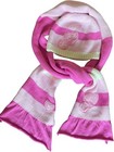 Victoria   s Secret Pink Winter Scarf   Hat Set Hearts