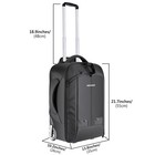 Neewer 2-in-1 Antishock Convertible Wheeled Camera Backpack Luggage Trolley Case