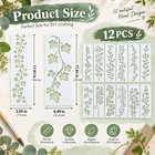 12pcs Vine Border Stencil Leaf Stencils Reusable Floral Drawing Templates Diy