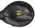 Vtg university Of Iowa  Iowa Hawkeyes Sears   Roebuck Tennis Racket Cover  Rare 