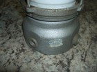 Vintage Benjamin Explosion Proof Industrial Light Glass Lens Metal Cage Usa