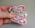 Christmas   Mrs  Claus Sweet Shop Sign   Dollhouse Miniature