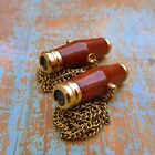 Pair Of Couples Kaleidoscope Wood   Brass Pendant Kaleidoscope For Your Love One