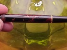 Vintage Parker Duofold Streamline Desk Pen - Burgundy   Black Marbled Rare B Nib