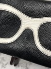 Ili New York Eyeglass Case Genuine Leather Black White Red Whimsical Glasses