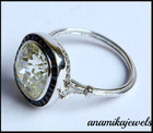 4ct Lab-created Cushion Cut Diamond Vintage Halo Wedding Ring 14k White Gold Fn