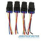 Heavy Duty 4 Pack 12v 40 Amp Car Auto 5 Pin   Wire Relay Waterproof Plug Socket
