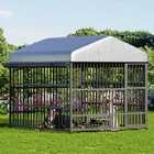 Outdoor Dog Kennel Dog Kennel Outside With Waterproof Roof Dog Playpen Fence